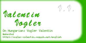 valentin vogler business card